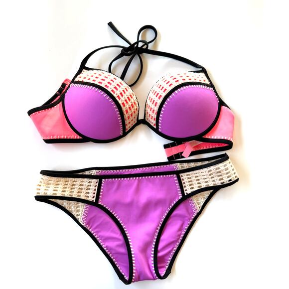 VICTORIA’S SECRET swimsuit bikini set 34D Top M Bottom - Picture 1 of 5